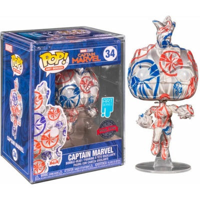 Funko POP! Marvel Patriotic Age Captain Marvel with POP! Protector