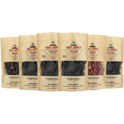 Usušil & Syn 100% Jerky Zvědavec XL na košt 6 x 150 g