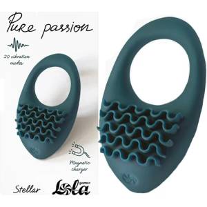  Пенис ринг с мощни вибрации, презареждаем - Cockring Pure Passion (1501-03LOLA)
