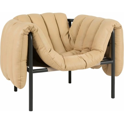 Hem Puffy Sand Leather / Black