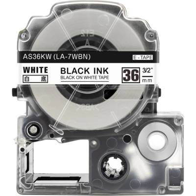 Alternatívna páska Epson AS36KW 36 mm x 8 m čierna tlač/ biely podklad
