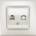 Panasonic РОЗЕТКА KOMПЮТЪРНА LIn LIfe 90403032 CAT5e ПЕРЛА (90403032)