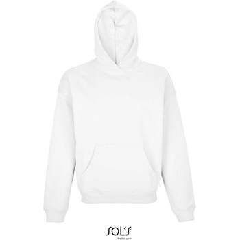 Sol's Connor Unisex mikina s kapuc. biela