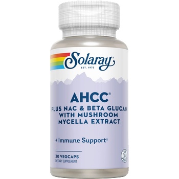 SOLARAY AHCC® Plus NAC и бета-глюкан - капсули - 30 вег. капсули