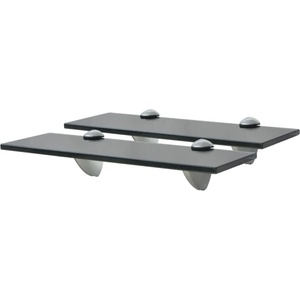 vidaXL Подвижни рафтове, 2 бр, стъкло, 30x20 см, 8 мм (3051526)