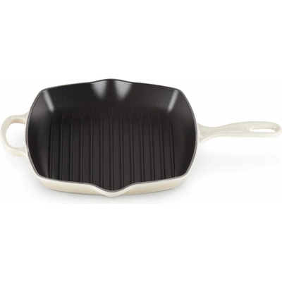 Le Creuset Grilovacia panvica SIGNATURE 26 cm, MERINGUE, liatina