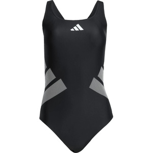 Adidas Дамски бански костюм adidas Women's 3 Bar Logo C-Back Suit Swimsuit - Black / White - размер 36 (EU) (150-6696-0112)