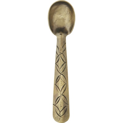 Madam STOLTZ Mosazná lžička Antique Brass měděná barva kov