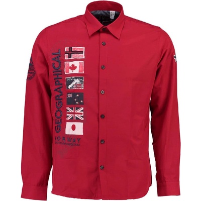 Geographical Norway košeľa pánska Zerabati LS 100 červená