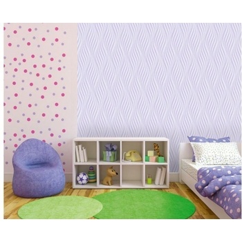 DIMEX ART s. r. o Луксозна флизелинова тапета лилави вертикални вълни