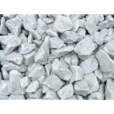 Mramorová drť, Kararská bílá, více frakcí 16-25 mm, 25 Kg