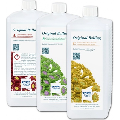 Tropic Marin Original Balling Liquid Set 3 x 1000 ml
