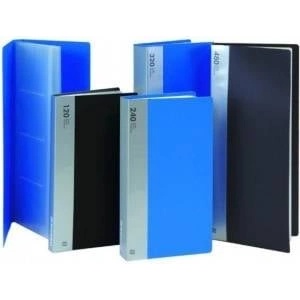 DONAU Business Card Holder PP for 120 business cards black 110x192x16mm. (1342120PL-01)