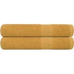 vidaXL Кърпи FROGN 2 бр. Златни 100x200 см 360 г/м2 (136818)