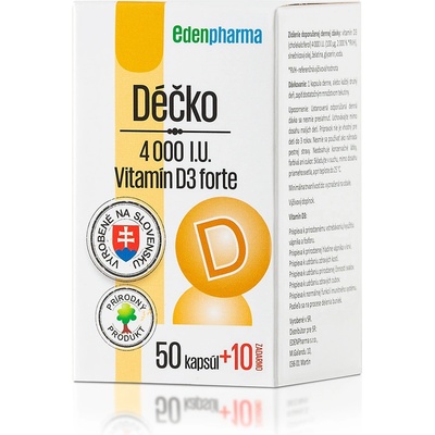 EdenPharma Déčko 4000 I.U. 60 kapsúl