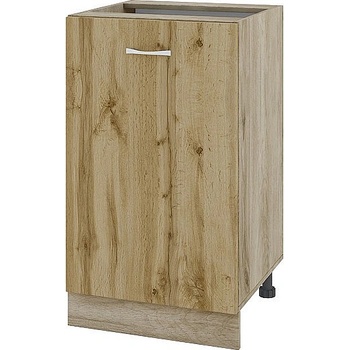 ИРИМ Долен шкаф с една врата и рафт Сити АРДД-43 дъб сонома арвен / дъб дакота 50 см