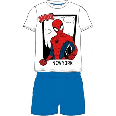 E plus M chlapčenské pyžamo Spiderman Marvel New York - modrá