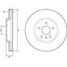 DELPHI Brzdový kotúč BG4783C