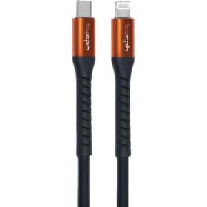 LEKI Кабел Leki bycph Pro от USB-C към Lightning, 2m, Черен (8-63)
