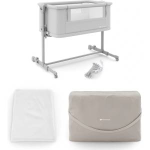 KinderKraft NESTEE GROW 2 бебешка кошара LIGHT GREY (KLNEEGR2LGR0000) - bebetabg