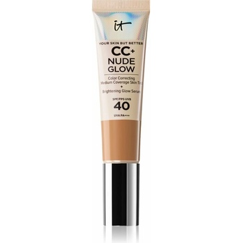 IT Cosmetics Your Skin But Better CC + Nude Glow make-up pre rozjasnenie pleti SPF40 Medium Tan 32 ml