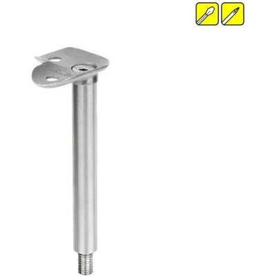 Feldmann Nerezový držiak okrúhleho madla zábradlia pr.42,4mm 60174-240 brus, uhol 90°, závit M8