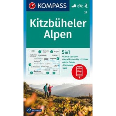 KOMPASS Wanderkarte Kitzbüheler Alpen 1:50 000