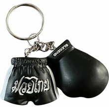 Prívesok na kľúče Blegend Muay Thai rukavička a trenky Čierna