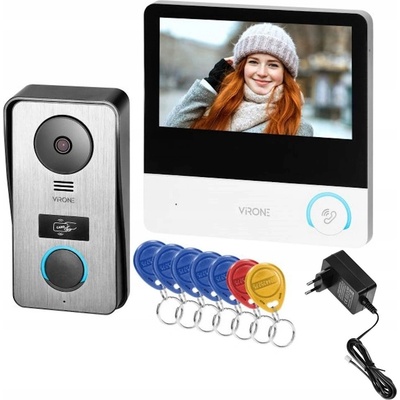 Rodinný videotelefon CETI Full HD Furtka Brána Čtečka RFID Přívěsek Na Klíče