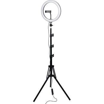 Image 1 of Xmart 10″ LED RGB Ринг лампа Xmart RL-T160, В комплект с Трипод и Стойка за смартфон (12254)