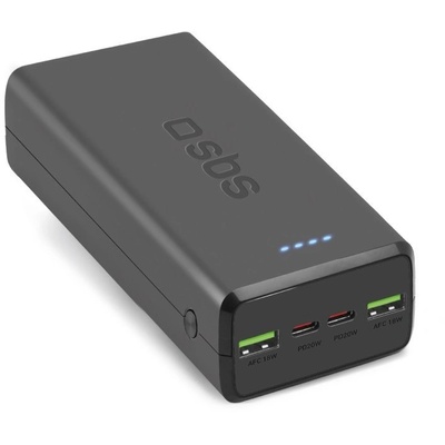 SBS TTBB30000PD20K 30000 mAh Power Bank 2x USB-C 2x USB-A черен (TTBB30000PD20K)
