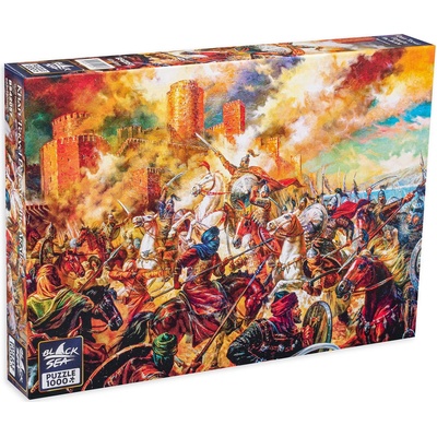 Black Sea Пъзел Black Sea Premium от 1000 части - Хан Тервел разгромява арабите, Васил Горанов (BS42057)