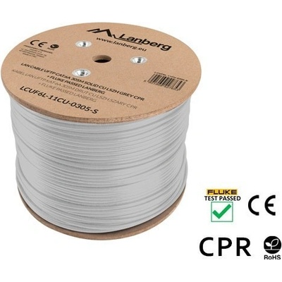 Lanberg LCUF6L-11CU-0305-S UFTP, cat.6A, 305m, šedý