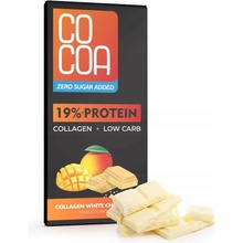 WPC Cocoa Proteínová čokoláda Mango s kolagénom bez cukru 19% 65 g