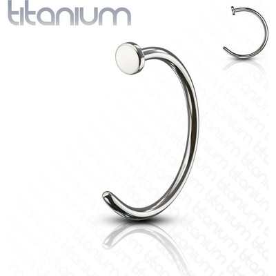 Šperky4U piercing do nosu kruh titan TIT1048-0808
