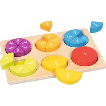 Goki Дървен пъзел Goki - Дроби (59960)