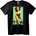 NOONEBRAND Тениска с ретро pin-up момиче - M, Black