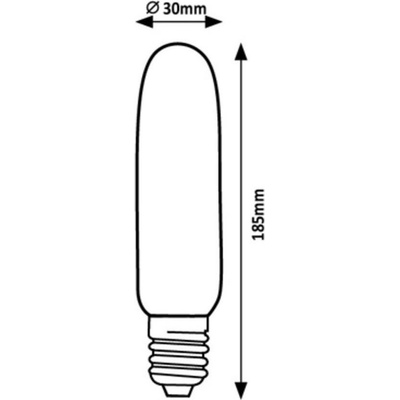 Rabalux LED Spiral Filament žiarovka číra T30 5W/E27/300Lm/4000K/185mm