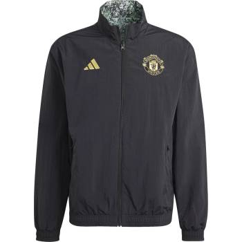 adidas Мъжко яке Adidas Mens adidas Manchester United Stone Roses Reversible Anthem Jacket - Black