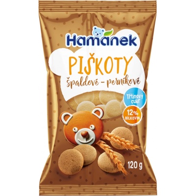 Kávoviny Špaldové piškoty perníkové 120 g – Zboží Dáma
