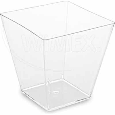 WIMEX s.r.o. Fingerfood pohárik PS hranatý číry 72 x 72 x 72 mm 230ml