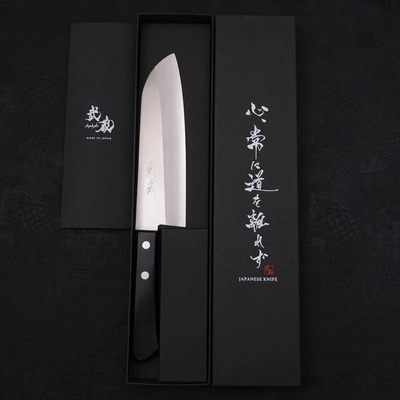 Musashi Кухненски нож Musashi - Япония - Ръчна изработка - Стомана VG1 - Santoku - 170 мм