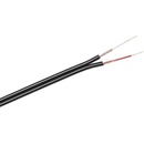 Cabletech 2x3mm čierny 100 m