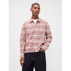 GAP Фланелена горна риза GAP GAP | Rozov | МЪЖЕ | XXL