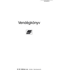  D. VV. 1250/UJ 140x200mm Формуляр "Книга за гости" от 48 страници (D.VV.1250/UJ)