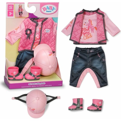 Zapf Creation BABY born Jezdecká souprava růžová 43 cm – Sleviste.cz