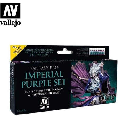 Vallejo Pro Nocturna Set 74104 Imperial Purple Set 8