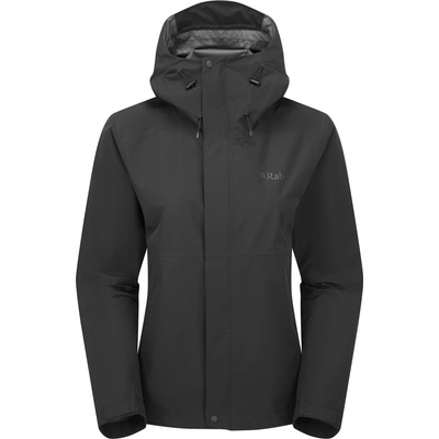 Rab Дамско водоустойчиво яке Rab Women's Downpour Jacket Waterproof jacket - Black - размер 40 (EU) (102-4621-0113)