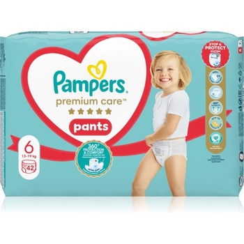 Pampers Premium Care Pants Size 6 еднократни пелени гащички 13-19 kg 42 бр