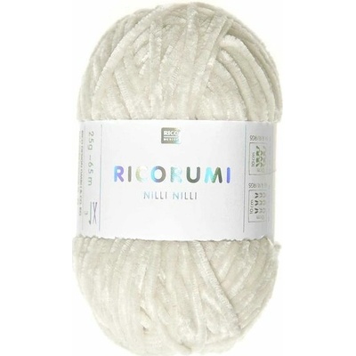 Rico Design Ženilková priadza Ricorumi Nilli Nilli odtieň 002 krémová - 1 ks